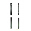 Palo in acciaio Corten T40x40 mm: peso 2,50 Kg/m ± 0,05 / spessore 4,5 m H 1,7 MT