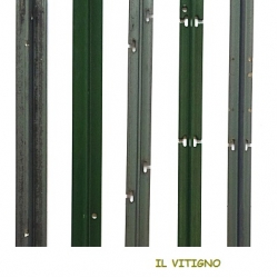 Palo in acciaio Corten T40x40 mm: peso 2,50 Kg/m ± 0,05 / spessore 4,0 m H 2000